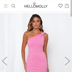 Hello Molly Cupid and Psych Midi Dress in Pink Size 6 US